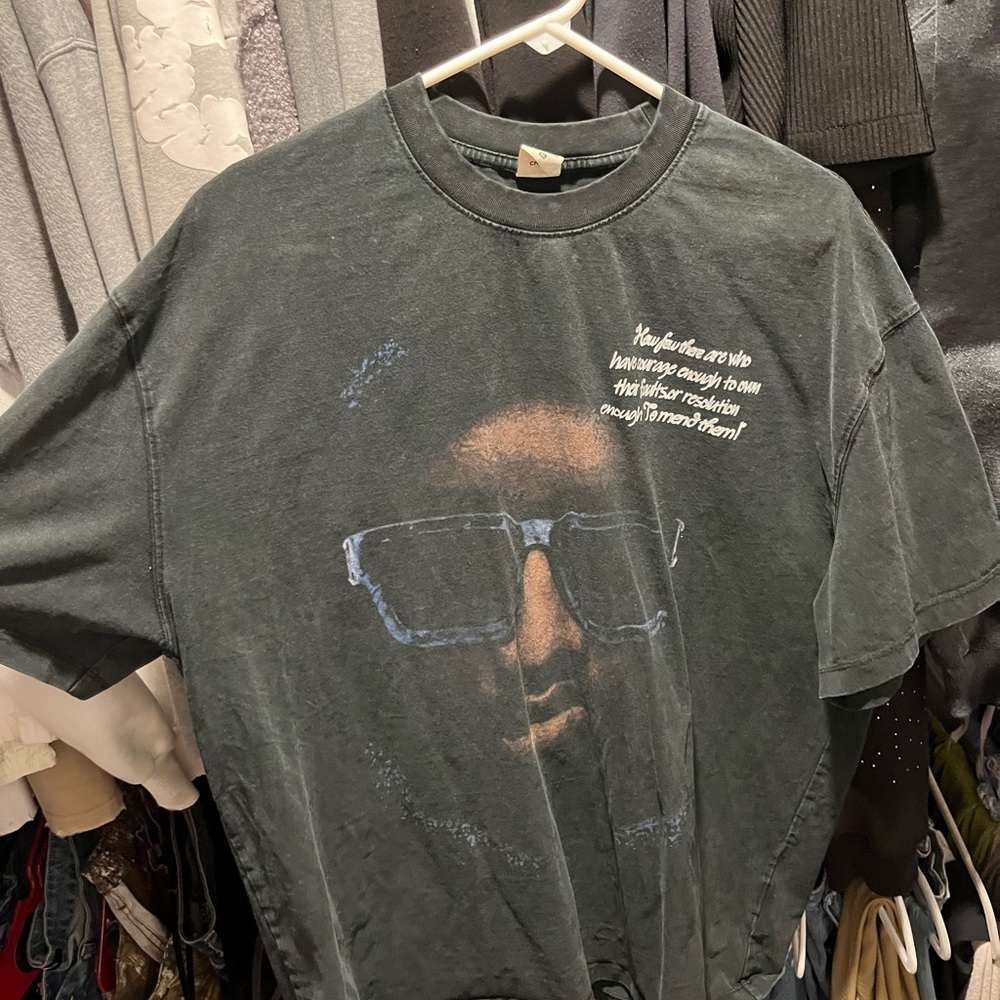 RIP Virgil Graphic Tee with Face Print